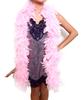 SACASUSA 100g Turkey Chandelle Feather Boas 6 Feet Long Beautiful Color (Pink) view 1