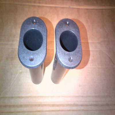Atlantic Fishing Rod Holder Black 90 Deg Flush Mount 2 Pack