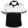 First Class Two Tone Bike Patrol Shirt with Reflective Stripes and Zipper Pocket (White and Black) (XL) view 2