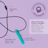 ARK Krypto-Bite, Chew Necklaces for Sensory Kids and Adults, Oral Fidget for Autism, ADHD, SPD, Anxiety, Medical-Grade Sensory Chew Necklace, Standard, Softest, Magenta view 3