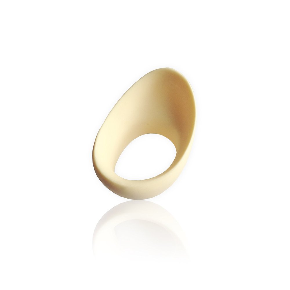 Vermil Lotus Ivory Thumb Ring (23x26 mm)