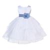 ekidsbridal Wedding Pageant White Shimmering Organza Flower Girl Dress 4613S m view 1
