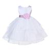 ekidsbridal Wedding Pageant White Shimmering Organza Flower Girl Dress 4613S 4 view 1