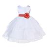 ekidsbridal Wedding Pageant White Shimmering Organza Flower Girl Dress 4613S m view 2