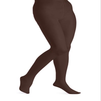 Butterfly EMEM Apparel Women's Ladies Plus Size Queen Opaque Footed Tights Fashion Hosiery Stockings Brown 4X