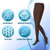 Butterfly EMEM Apparel Women's Ladies Plus Size Queen Opaque Footed Tights Fashion Hosiery Stockings Brown 4X view 3