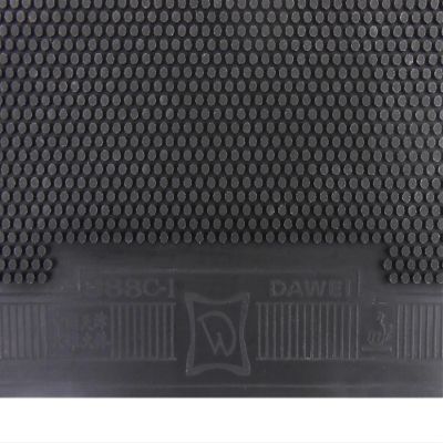 Dawei 388C-1 Medium Pips-Out Table Tennis (Ping Pong) Rubber Without Sponge (Topsheet, OX) (Black)