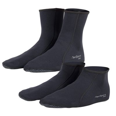 NeoSport 2mm Neoprene Snorkel Low-top Socks, Black - Size 6