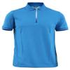 BCPOLO Men's Sportswear Coolon Fabric Polo T-Shirt Zipper Neck Style Blue S view 1