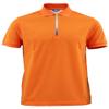 BCPOLO Men's Sportswear Coolon Fabric Polo T-Shirt Zipper Neck Style Orange XL view 1