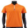 BCPOLO Men's Sportswear Coolon Fabric Polo T-Shirt Zipper Neck Style Orange XL view 3