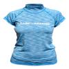 Magic Marine Womens Cube Short Sleeve Rashvest - Flash Blue S view 1