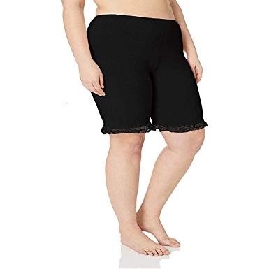 Under Moments Women's Cotton 20" Pettipants Black,L