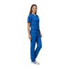 Women's Scrub Set - Medical Scrub Top and Pant, True Royal, Medium view 2