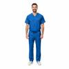 Women's Scrub Set - Medical Scrub Top and Pant, True Royal, Medium view 4