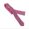 City Skinny Necktie Thin Necktie Narrow Tie with Hankerchief Dark Pink view 1