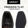 ARRAY Womens Freedom Leather Slip-On Dress Flat, 5.5 M (Medium), Black Patent view 3