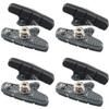 4 Pairs (8 Pads) Road Brake Pads Compatible with Shimano Dura-Ace, Ultegra, 55mm Long Carbon Effect Finish Cartridge with Replacable Inserts view 1