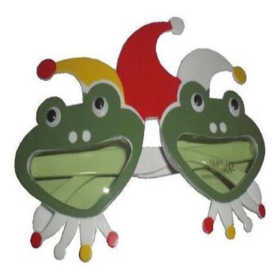 1 Pair Mardi Gras Prince Frog Novelty Party Glasses - Costume Dressup Sunglasses for Men or Women