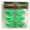 Island Dogs Pot Leaf Party Pong Balls - 6 pk of Black Light Responsive Green Party Balls - Perfect for Beer Pong and Other Games view 1