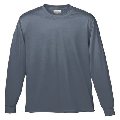 Augusta Sportswear Boys' Wicking Long Sleeve T-Shirt L Graphite