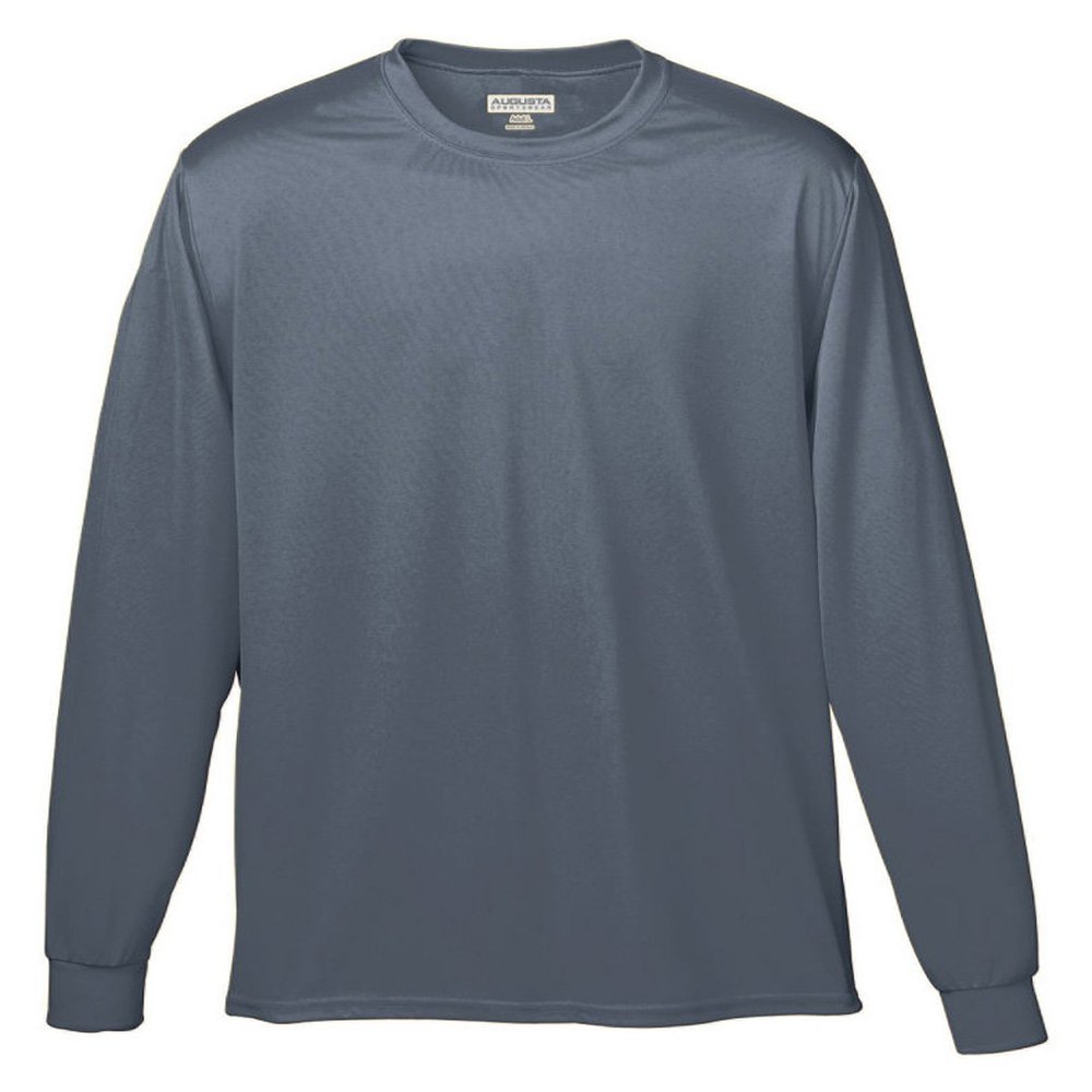 Augusta Sportswear Boys' Wicking Long Sleeve T-Shirt L Graphite