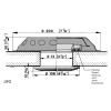 VETUS stainless steel deck ventilator UFO, incl. plastic grill view 2