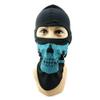 2X Wargame Snowboard Headwear Cycling Facemask Parkour Cagoule Full Face Mask Balaclava BC07 Cyan Skull view 2