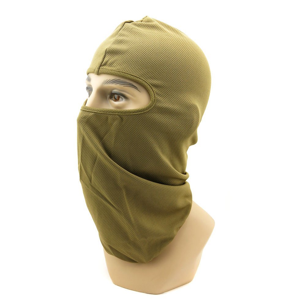 1x Snowboard Neck Headwear Winter Facemask Full Face Mask Balaclava BA10 Sand