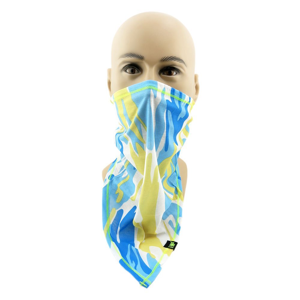 1x Snowboard Headwear Cycling Facemask Half Face Mask Balaclava DC04 Half Bandana Light Blue