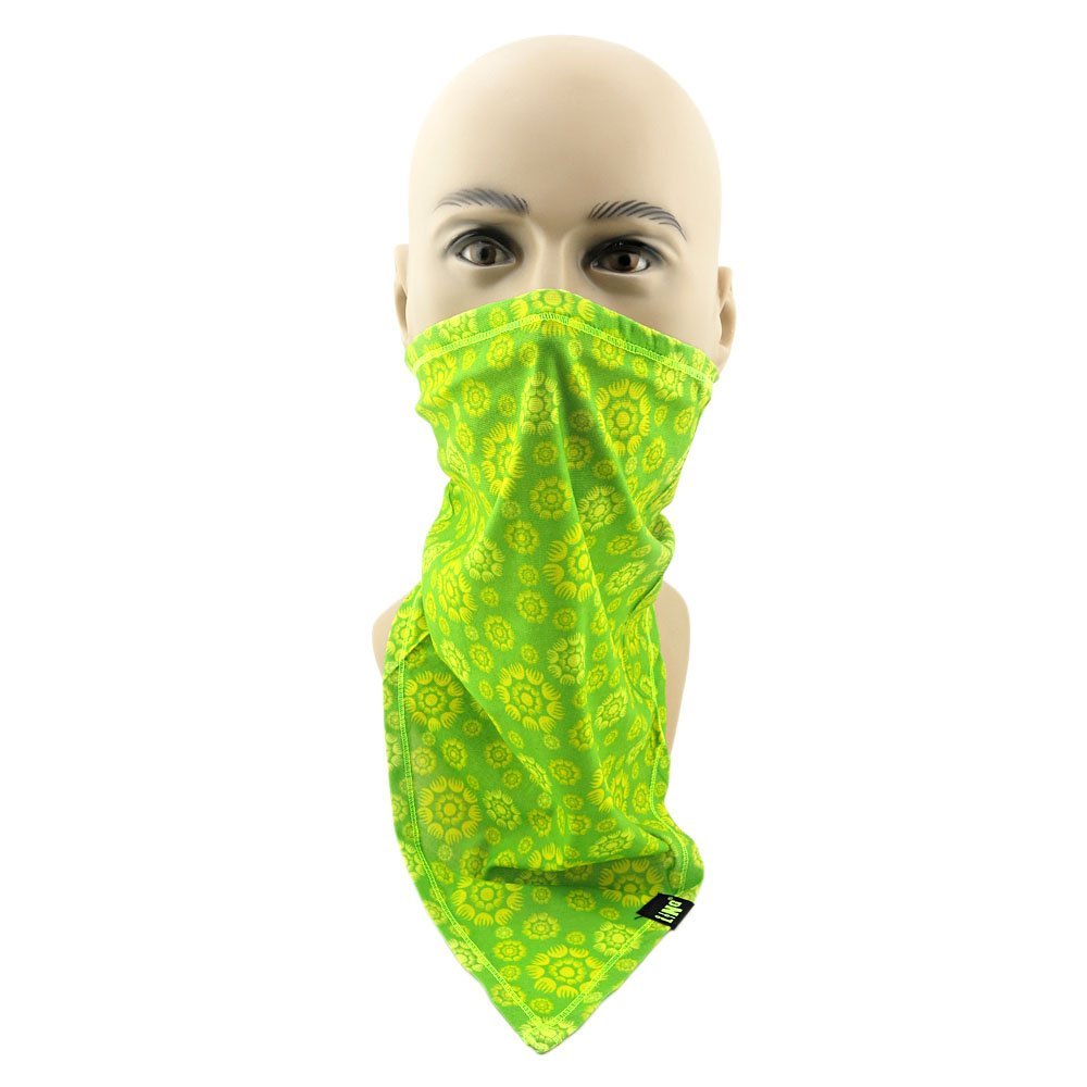 1x Snowboard Headwear Cycling Facemask Half Face Mask Balaclava DC08 Half Bandana Green