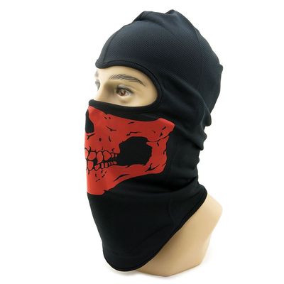 10x Wargame Snowboard Headwear Cycling Facemask Parkour Cagoule Full Face Mask Balaclava BC08 Red Skull