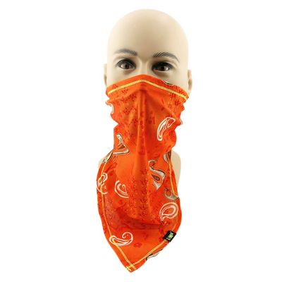 1x Snowboard Headwear Cycling Facemask Half Face Mask Balaclava DC09 Half Bandana Orange
