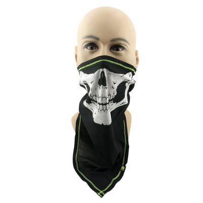 1x Paintball Motorcycle Hat Military Cover Biker Bicycle Bike Skull Cap Wind Stopper Warm CS Ski Snowmobile Hunting Half Face Mask Balaclava DC24 Half Bandana Skull