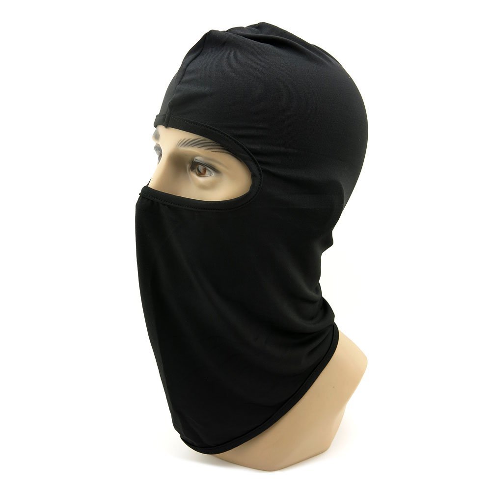 10x Wargame Snowboard Headwear Cycling Facemask Parkour Cagoule Full Face Mask Balaclava BF09 Black
