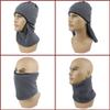 1x Skiing Snowboard Headwear Winter Cycling Facemask Full Face Mask Balaclava RG04 Dark Grey view 4