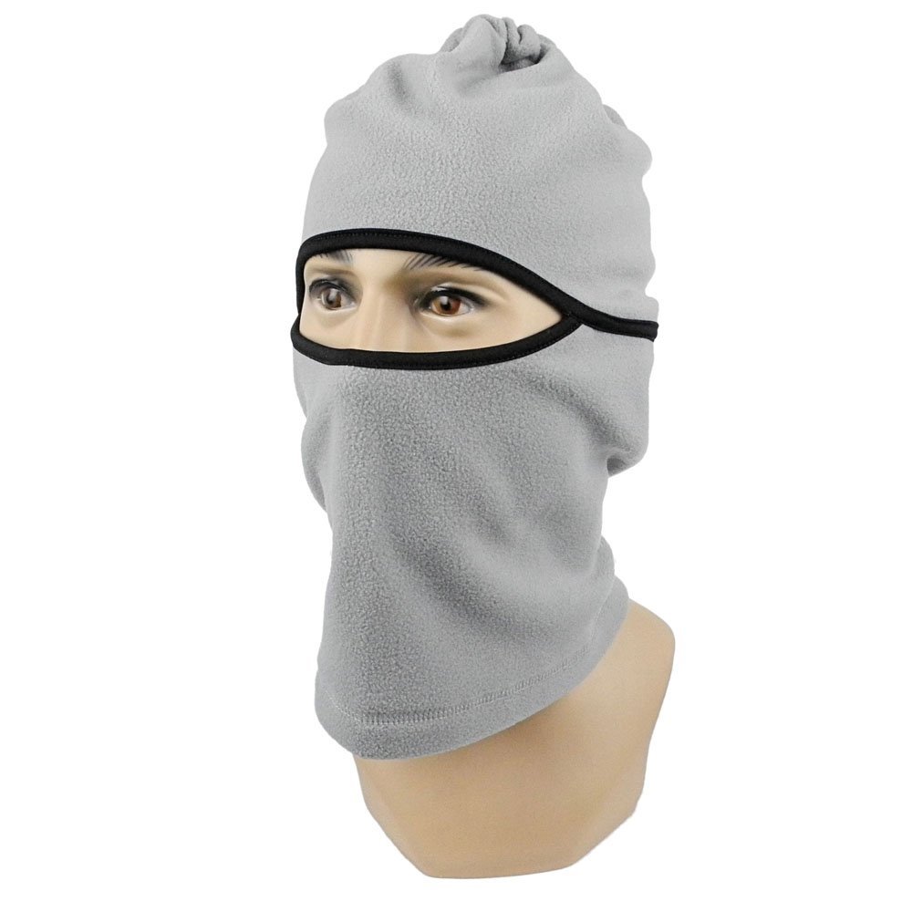 10x Skiing Snowboard Headwear Winter Cycling Facemask Full Face Mask Balaclava RG05 Light Grey