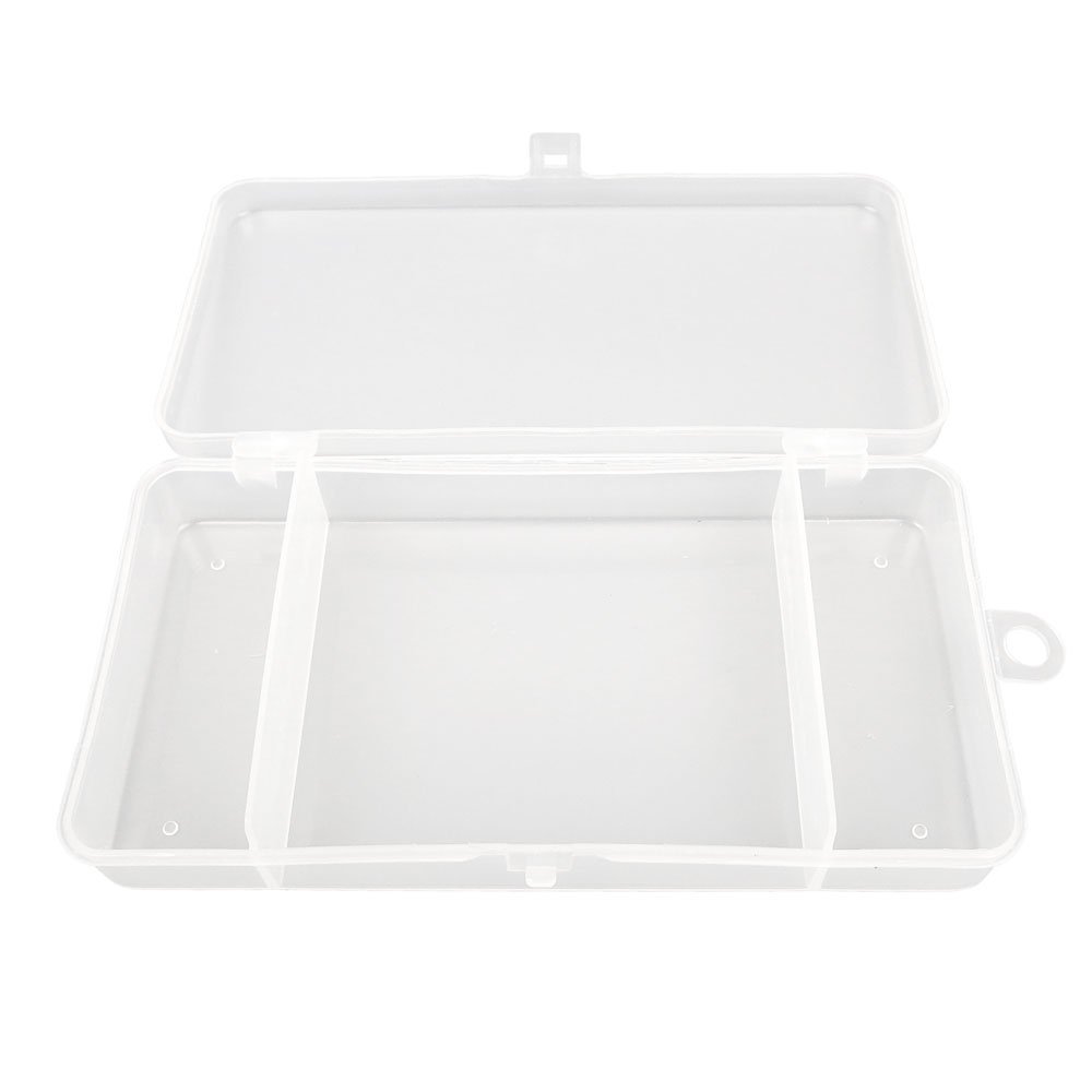 2x BOX018 Clear Beads Tackle Box Fishing Lure Jewelry Nail Art Small Parts Display Plastic transparent Case Storage Organizer Containers kisten boxen boite