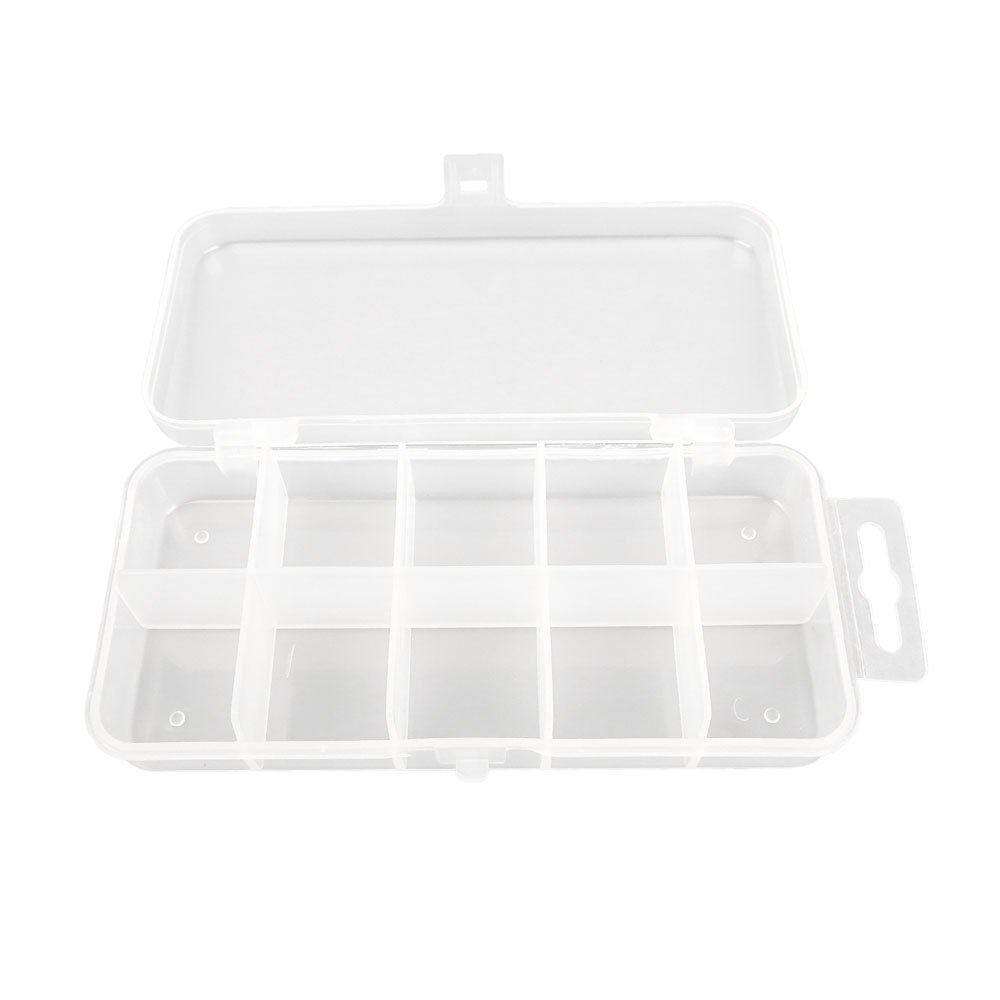 3x BOX009 Clear Beads Tackle Box Fishing Lure Jewelry Nail Art Small Parts Display Plastic transparent Case Storage Organizer Containers kisten boxen boite