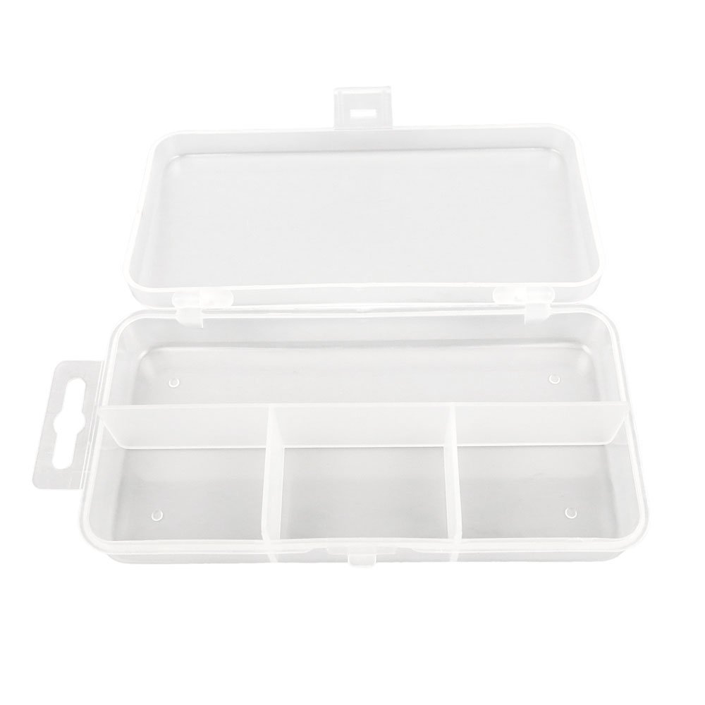 3x BOX010 Clear Beads Tackle Box Fishing Lure Jewelry Nail Art Small Parts Display Plastic transparent Case Storage Organizer Containers kisten boxen boite