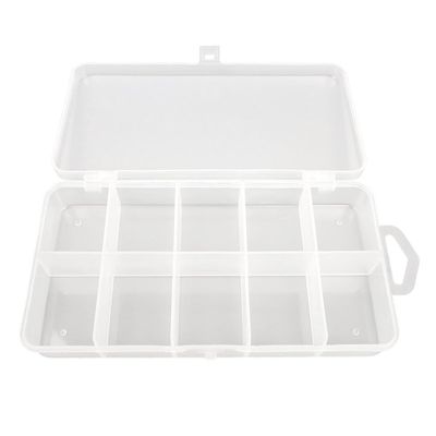 3x BOX017 Clear Beads Tackle Box Fishing Lure Jewelry Nail Art Small Parts Display Plastic transparent Case Storage Organizer Containers kisten boxen boite