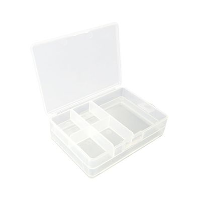 3x BOX032 Clear Beads Tackle Box Fishing Lure Jewelry Nail Art Small Parts Display Plastic transparent Case Storage Organizer Containers kisten boxen boite