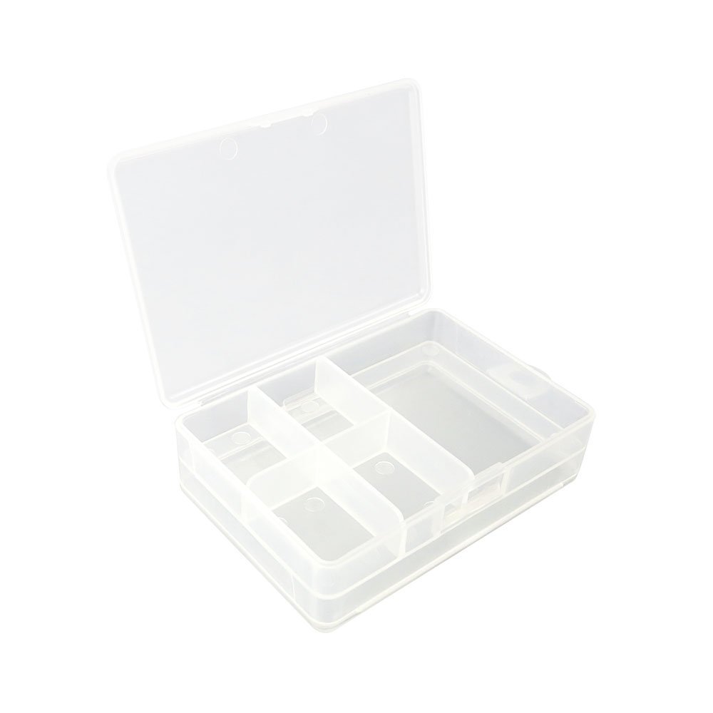 3x BOX032 Clear Beads Tackle Box Fishing Lure Jewelry Nail Art Small Parts Display Plastic transparent Case Storage Organizer Containers kisten boxen boite