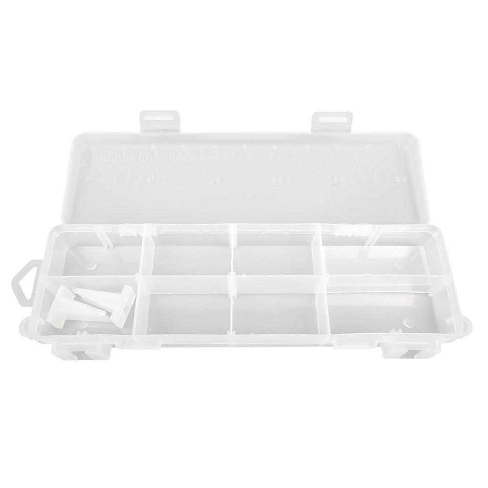 3x BOX041 Clear Beads Tackle Box Fishing Lure Jewelry Nail Art Small Parts Display Plastic transparent Case Storage Organizer Containers kisten boxen boite