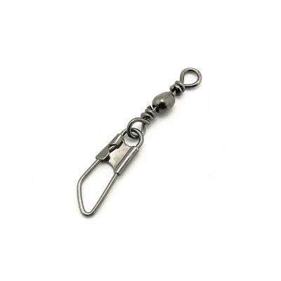 10x Test 8kg Cross Lock Swivel Fishing Tackle Fly Rings Coast Lock Snap Solid Ring Rolling Coastlock Sea Hooks Lures Ball Bearing FY004-12