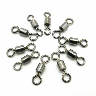 5x Test 47kg Swivel Fishing Tackle Fly Rings Coast Lock Snap Solid Ring Rolling Coastlock Sea Hooks Lures Ball Bearing FY001-01