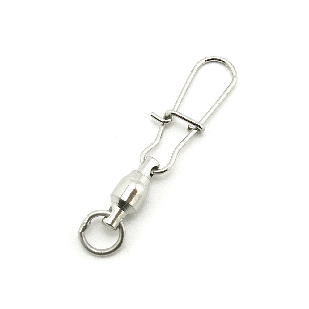 1x Test 11kg Cross Lock Swivel Fishing Tackle Fly Rings Coast Lock Snap Solid Ring Rolling Coastlock Sea Hooks Lures Ball Bearing FY003-02