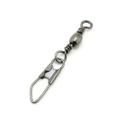 5x Test 12kg Cross Lock Swivel Fishing Tackle Fly Rings Coast Lock Snap Solid Ring Rolling Coastlock Sea Hooks Lures Ball Bearing FY004-08