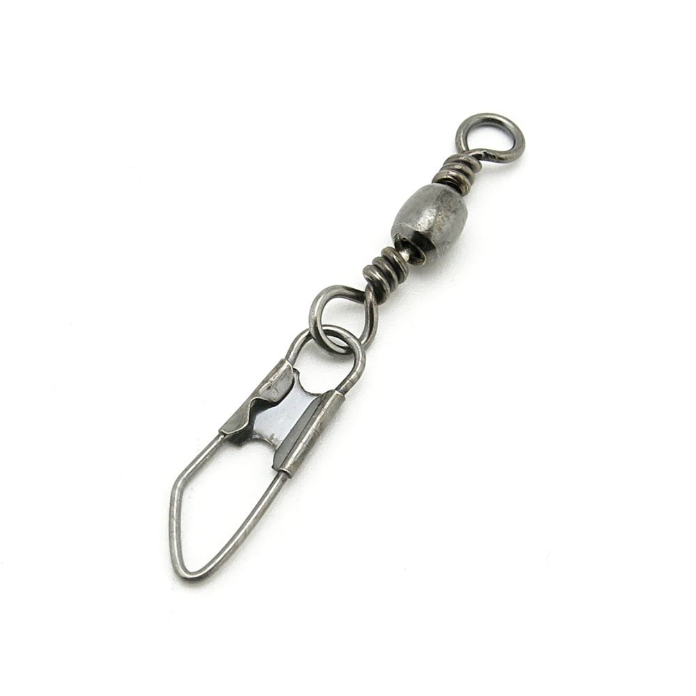 5x Test 12kg Cross Lock Swivel Fishing Tackle Fly Rings Coast Lock Snap Solid Ring Rolling Coastlock Sea Hooks Lures Ball Bearing FY004-08