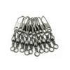 5x Test 12kg Cross Lock Swivel Fishing Tackle Fly Rings Coast Lock Snap Solid Ring Rolling Coastlock Sea Hooks Lures Ball Bearing FY004-08 view 2